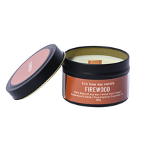 Load image into Gallery viewer, Firewood Travel Candle 100g