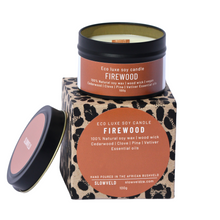 Load image into Gallery viewer, Firewood Travel Candle 100g