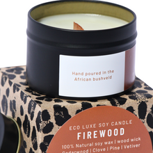 Load image into Gallery viewer, Firewood Travel Candle 100g