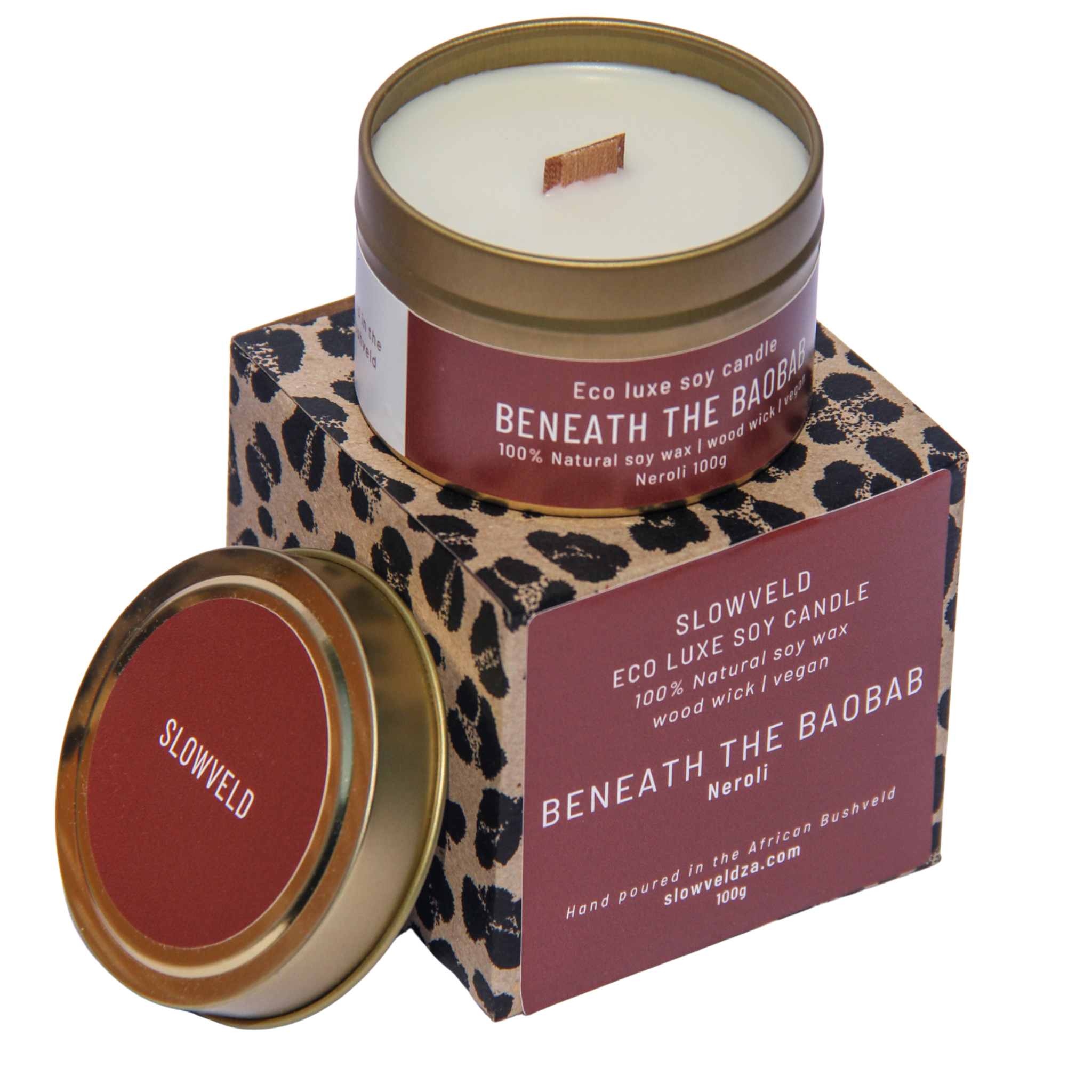 Beneath the Baobab Travel Candle 100g – SLOWVELD