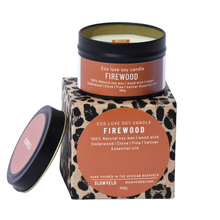 Load image into Gallery viewer, Firewood Travel Candle 100g
