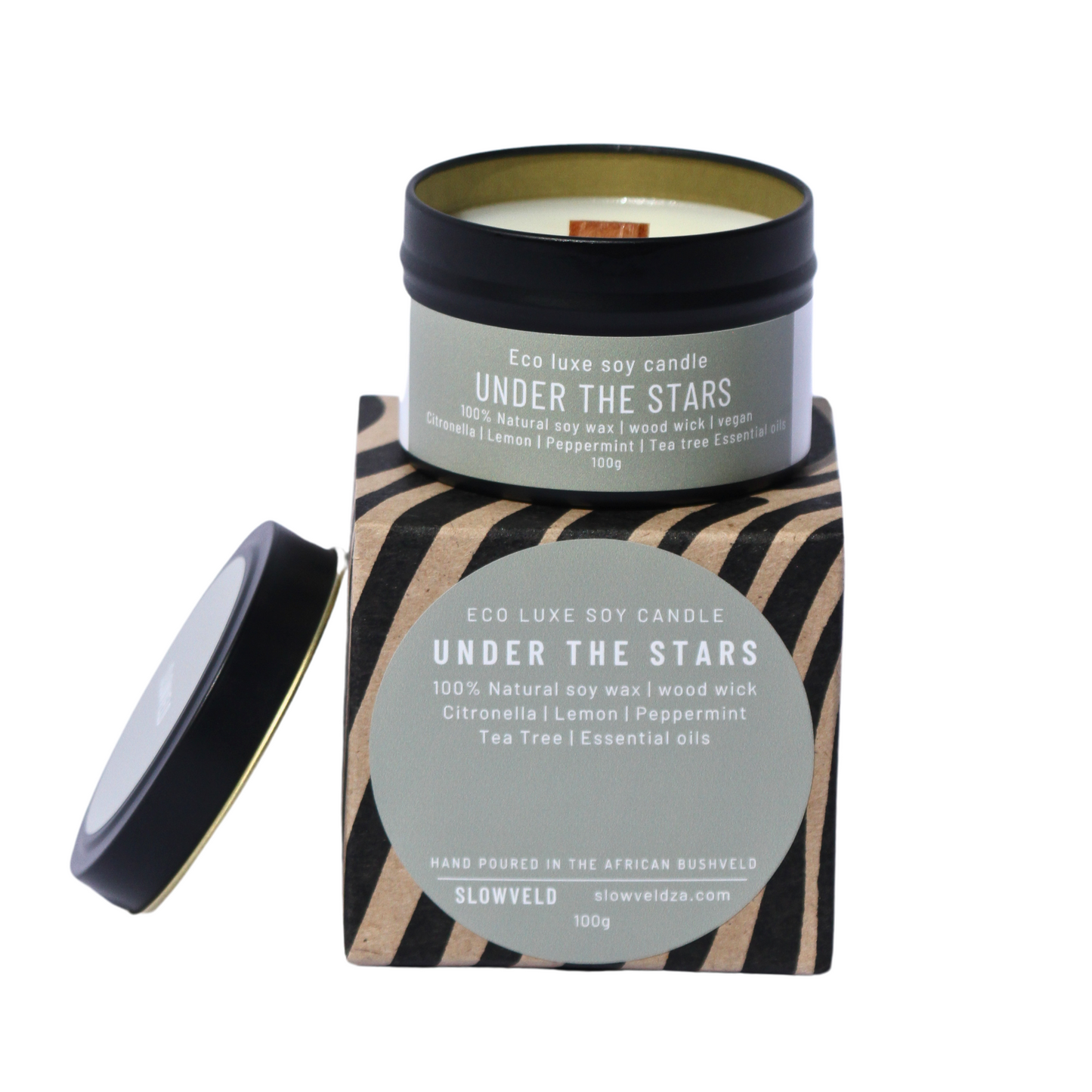 Under the Stars Travel Soy Candle 100g