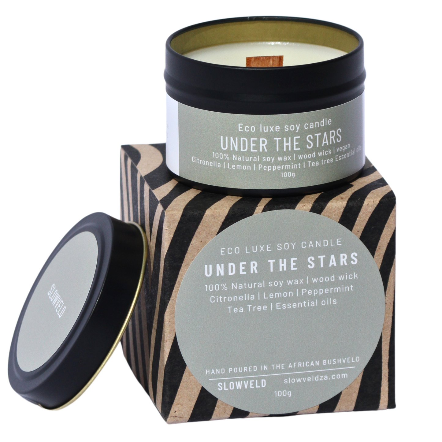 Under the Stars Travel Soy Candle 100g