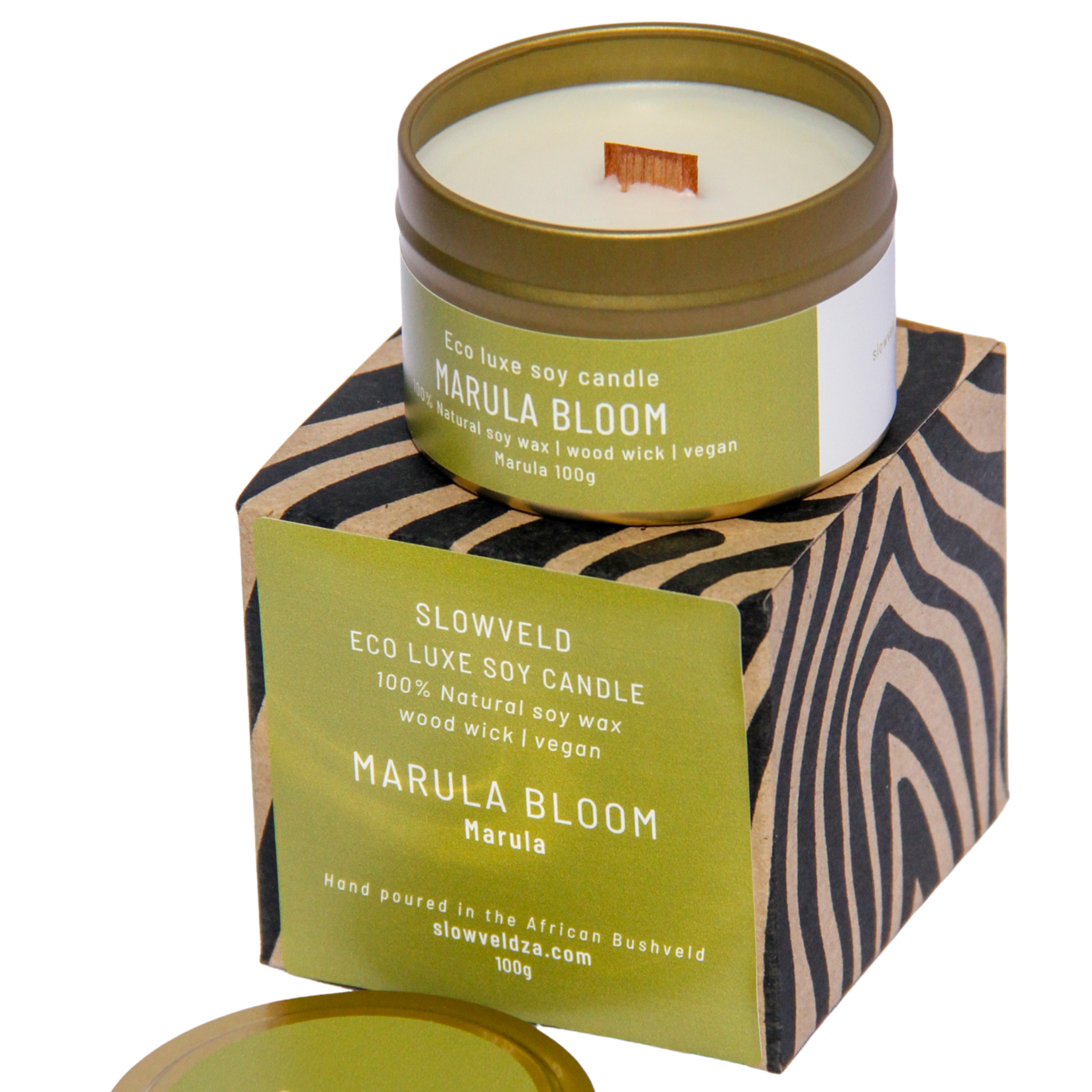 Marula Bloom Travel Soy Candle 100g