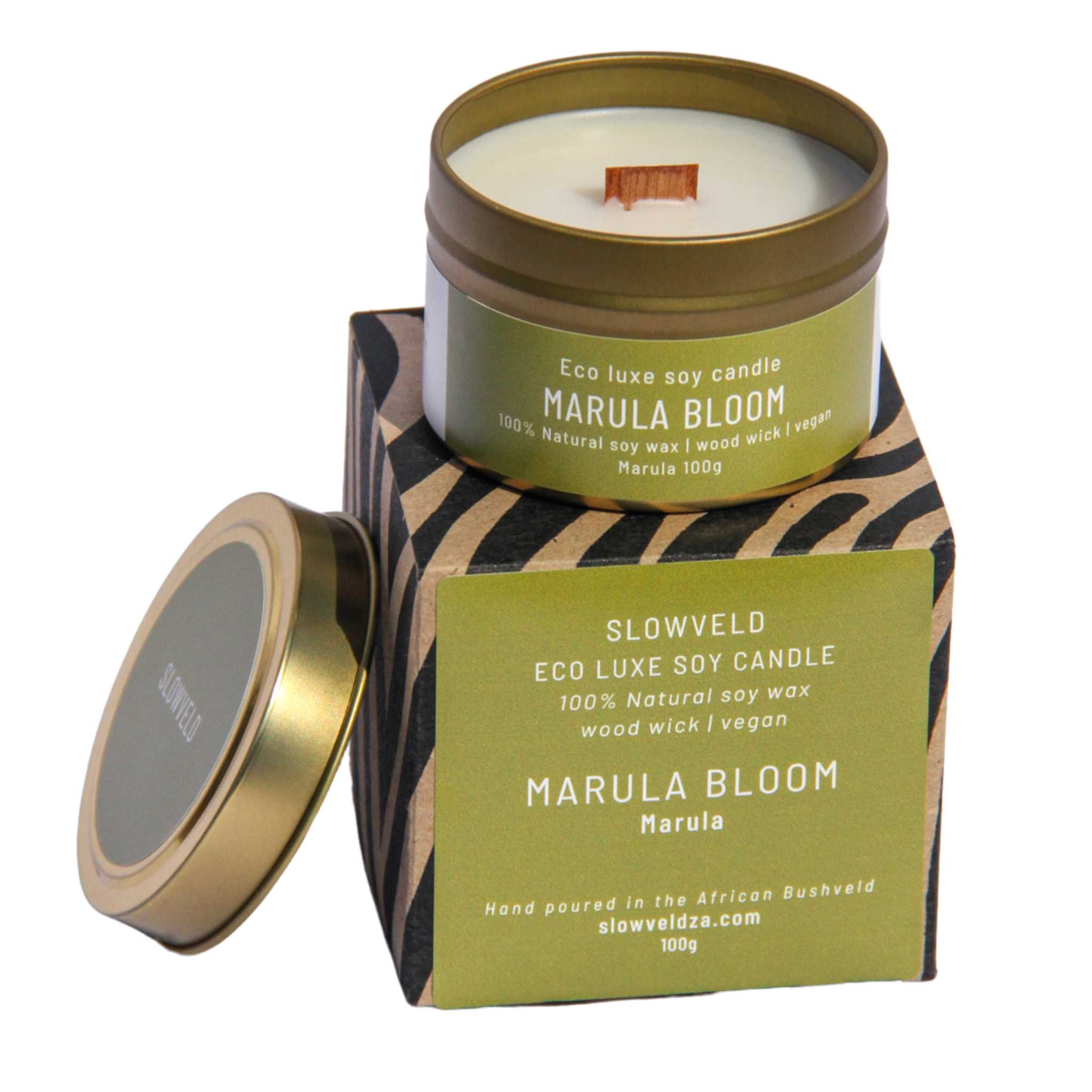 Marula Bloom Travel Soy Candle 100g