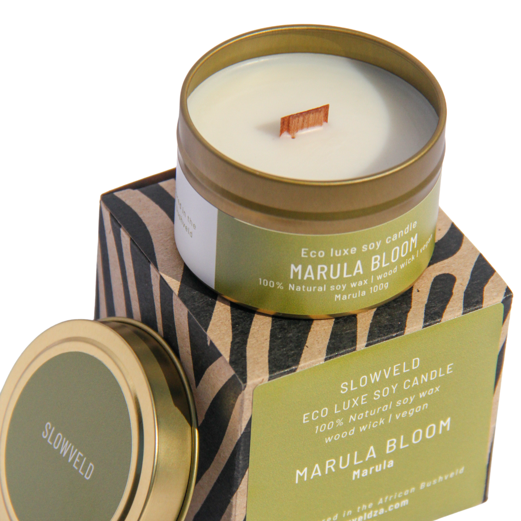 Marula Bloom Travel Soy Candle 100g