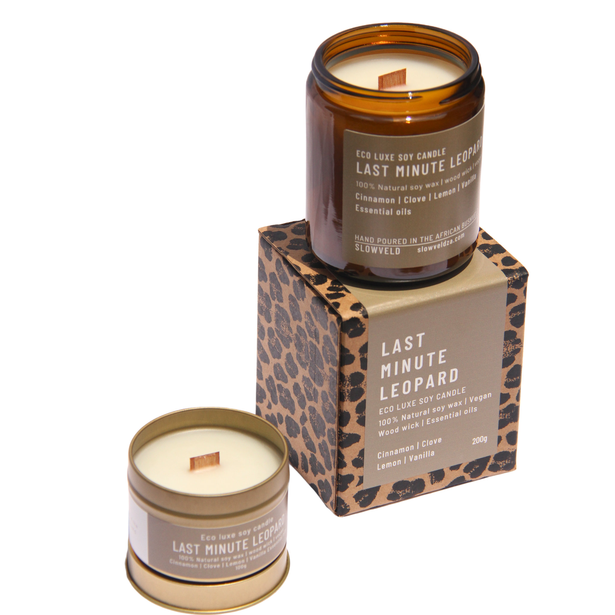 Last Minute Leopard Soy Candle 200g