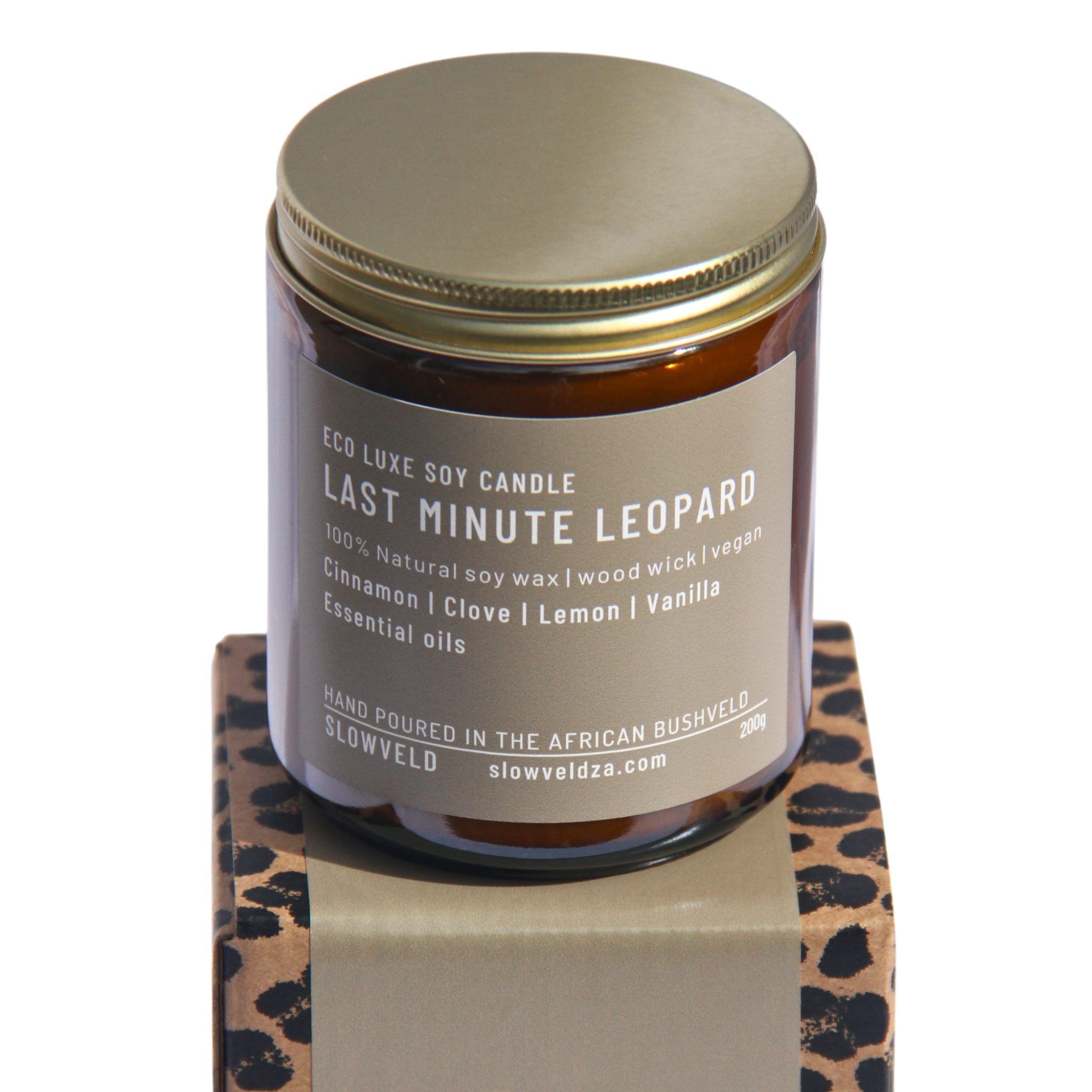 Last Minute Leopard Soy Candle 200g