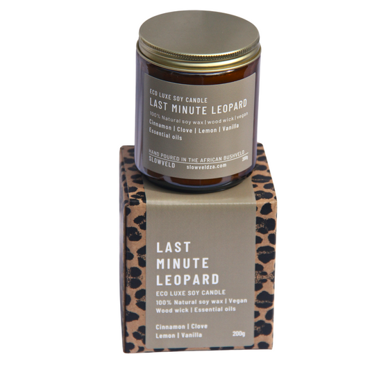 Last Minute Leopard Soy Candle 200g