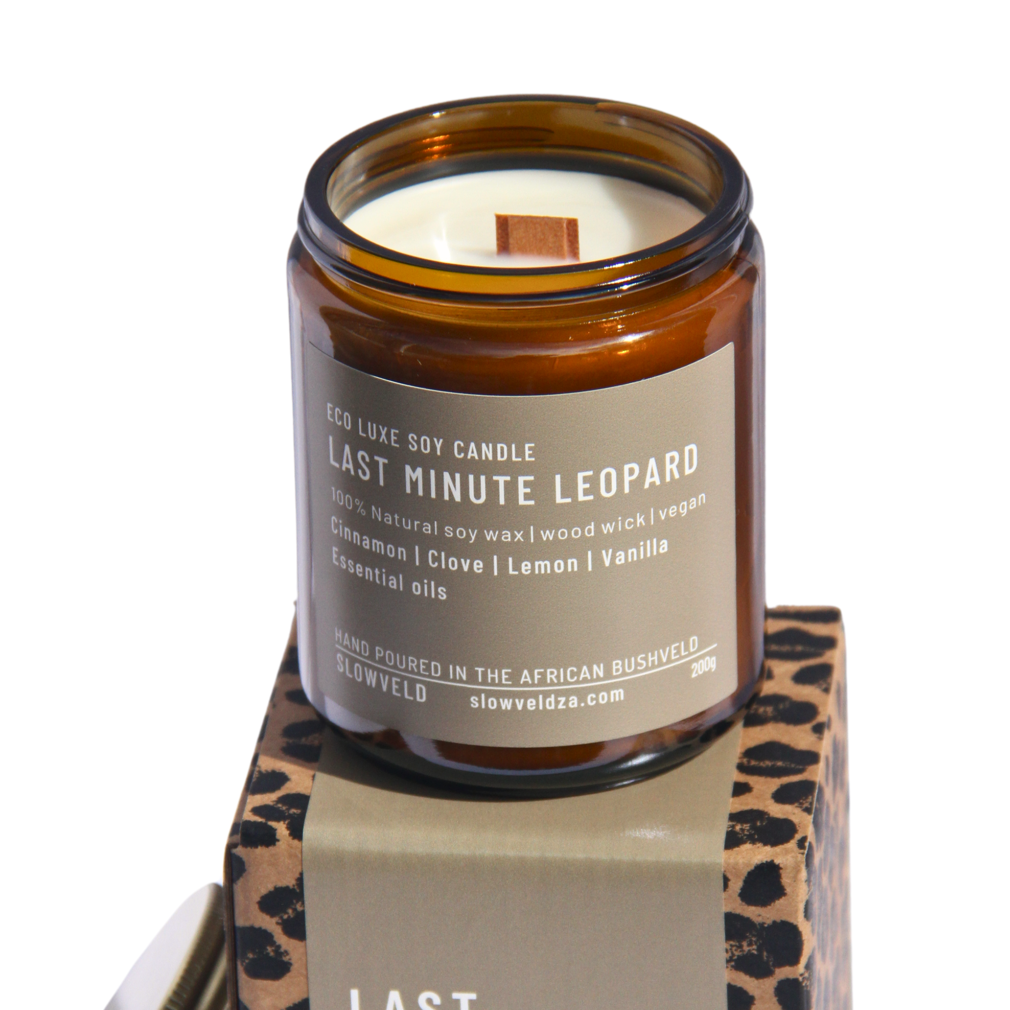 Last Minute Leopard Soy Candle 200g