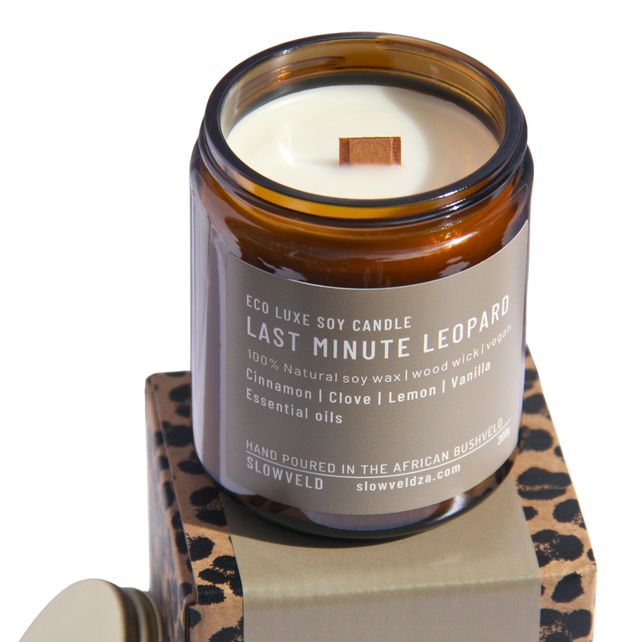 Last Minute Leopard Soy Candle 200g