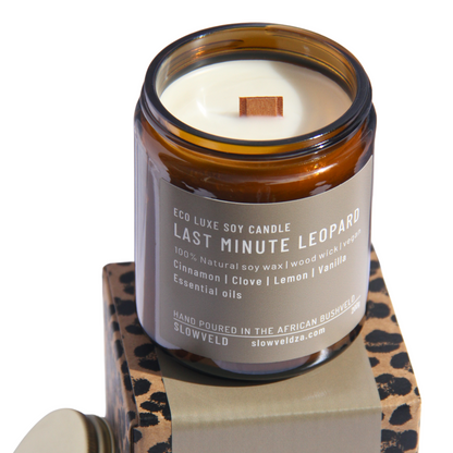 Last Minute Leopard Soy Candle 200g