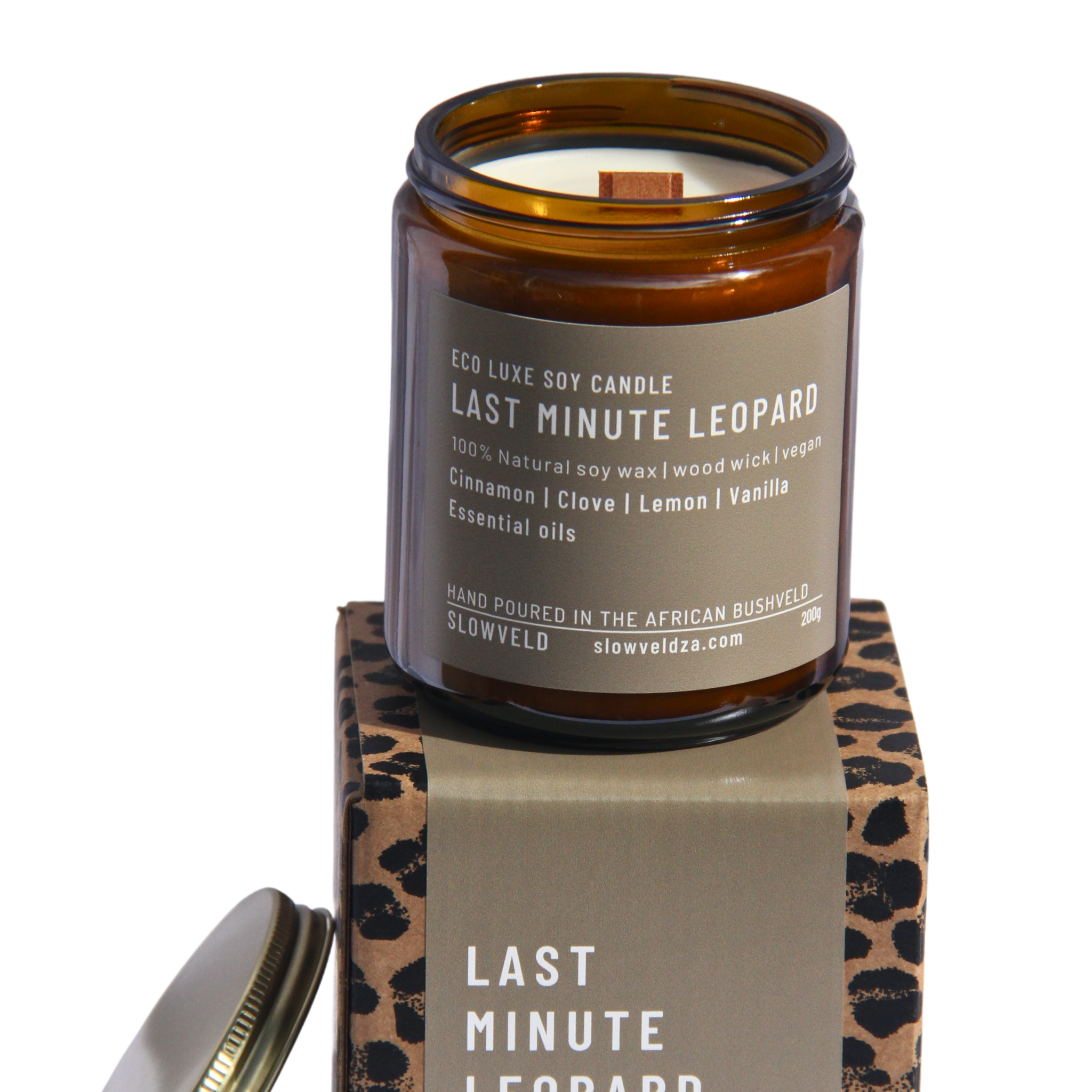 Last Minute Leopard Soy Candle 200g