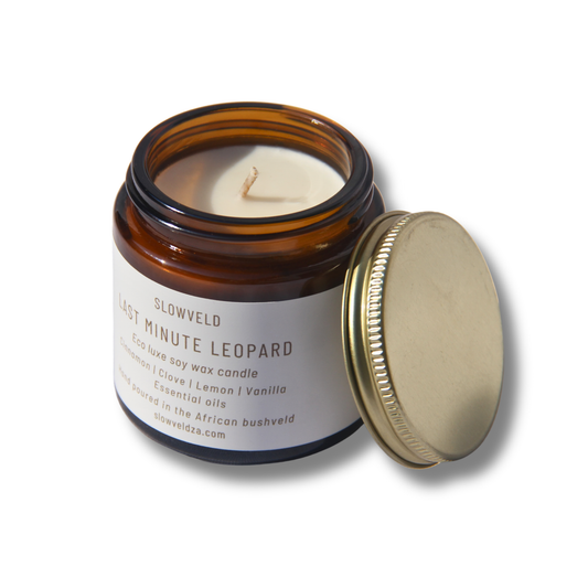 Last Minute Leopard Travel Soy Candle 100g