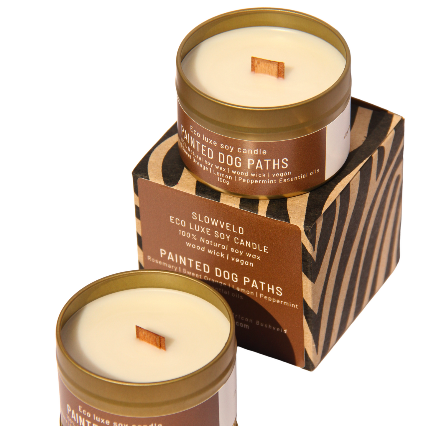 Painted Dog Paths Travel Soy Candle 100g