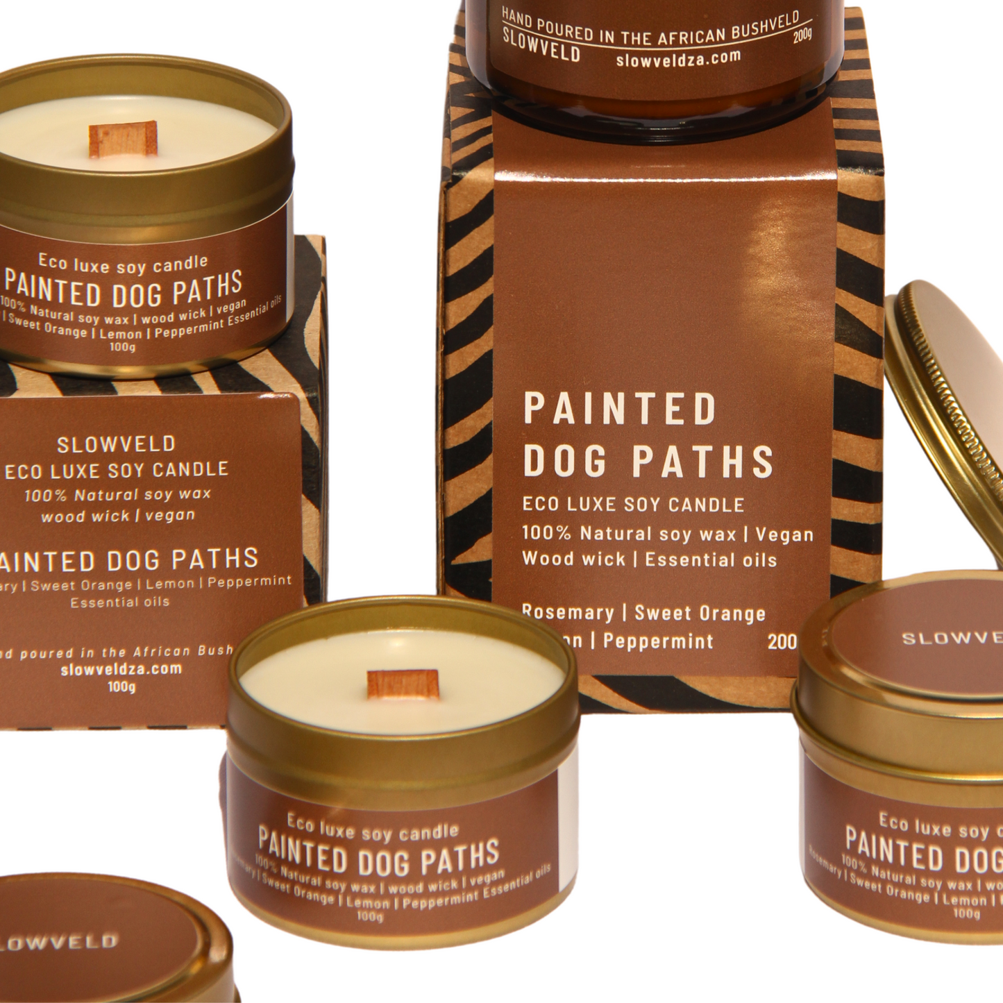Painted Dog Paths Travel Soy Candle 100g