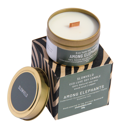 Among Elephants Travel Soy Candle 100g