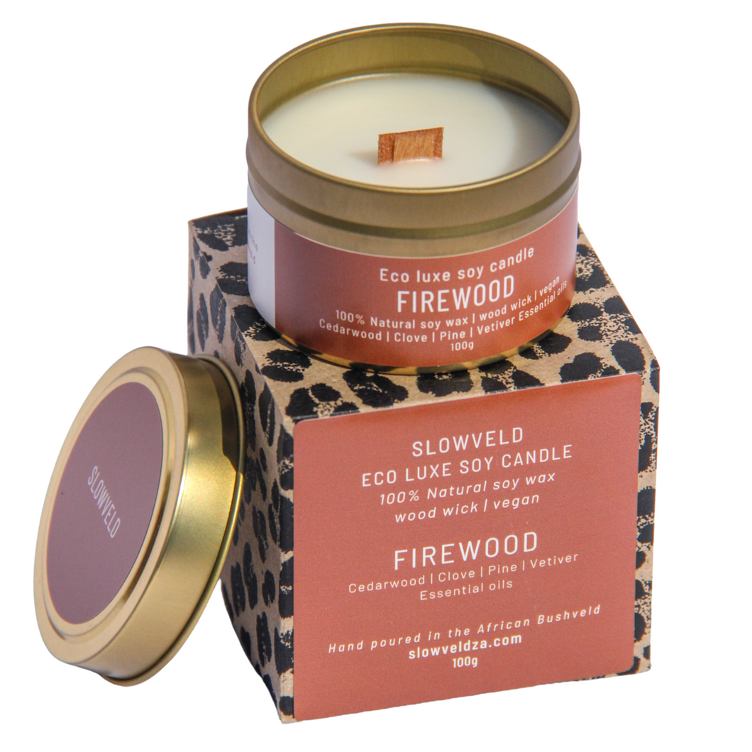 Firewood Travel Candle 100g